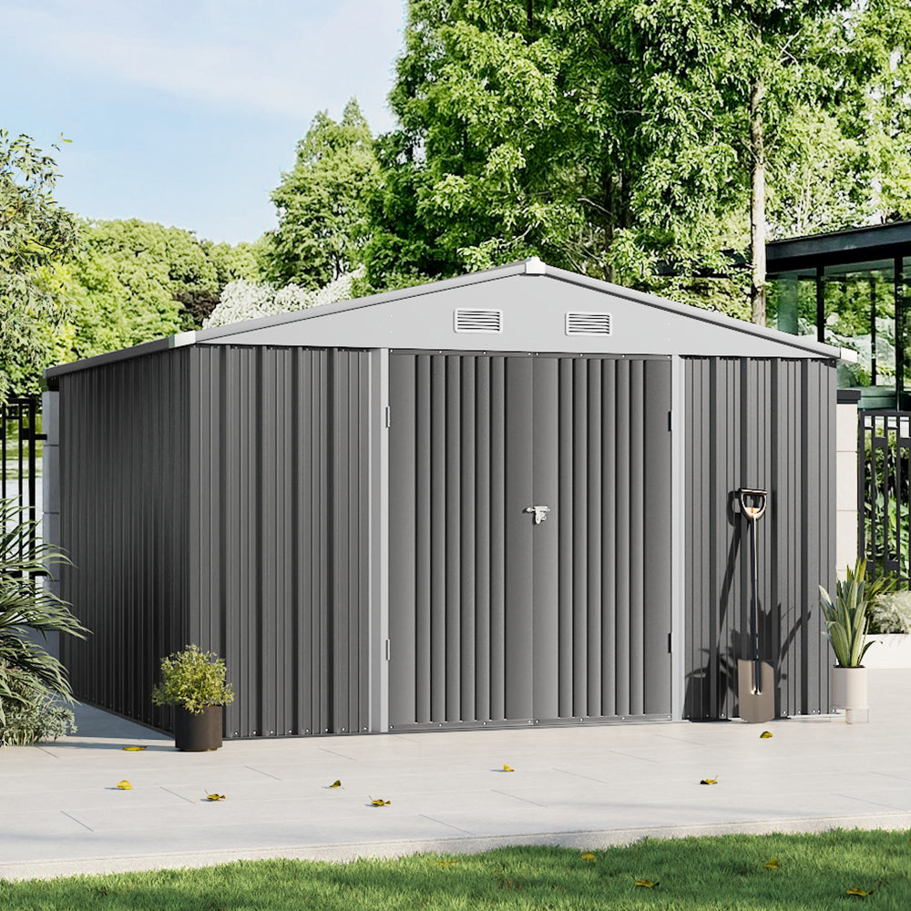 317.6cm Wide Outdoor Metal Storage Shed
