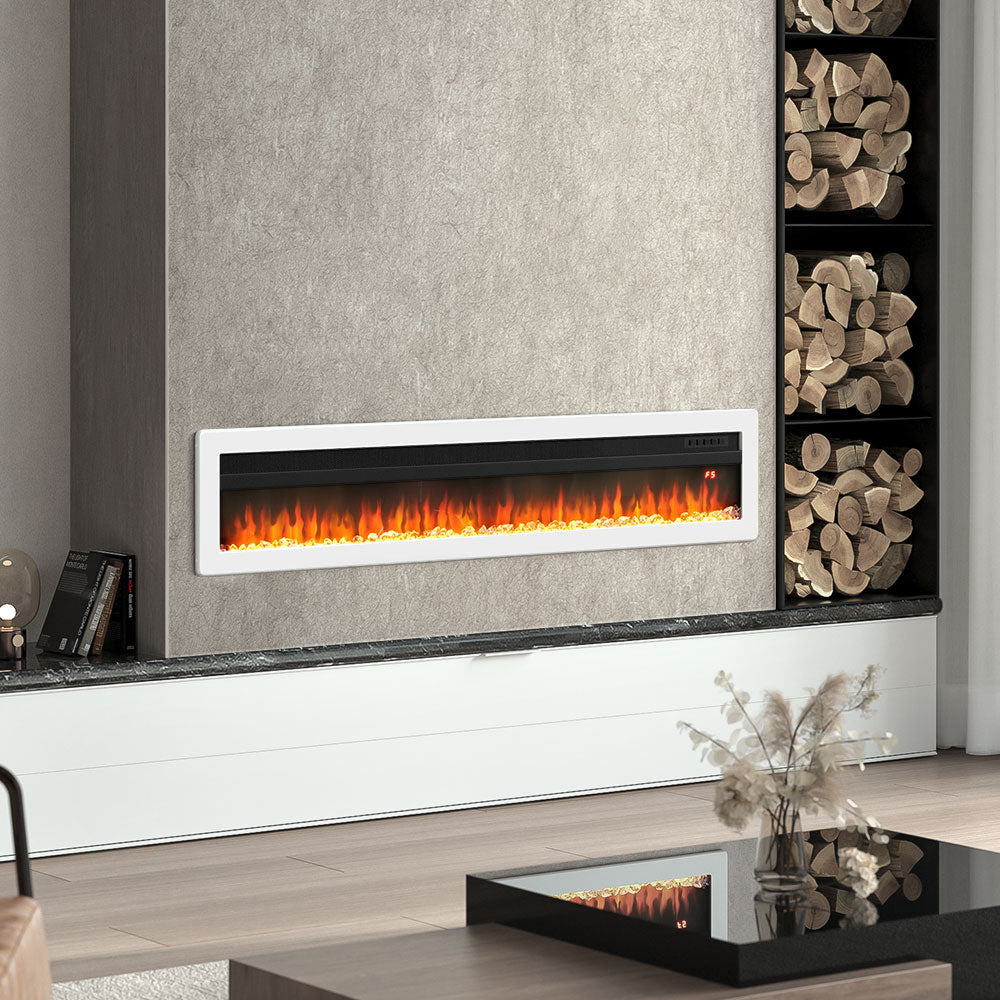 40/50/60/70 Inch Electric Fireplace with 9 Flame Colour and Remote Control