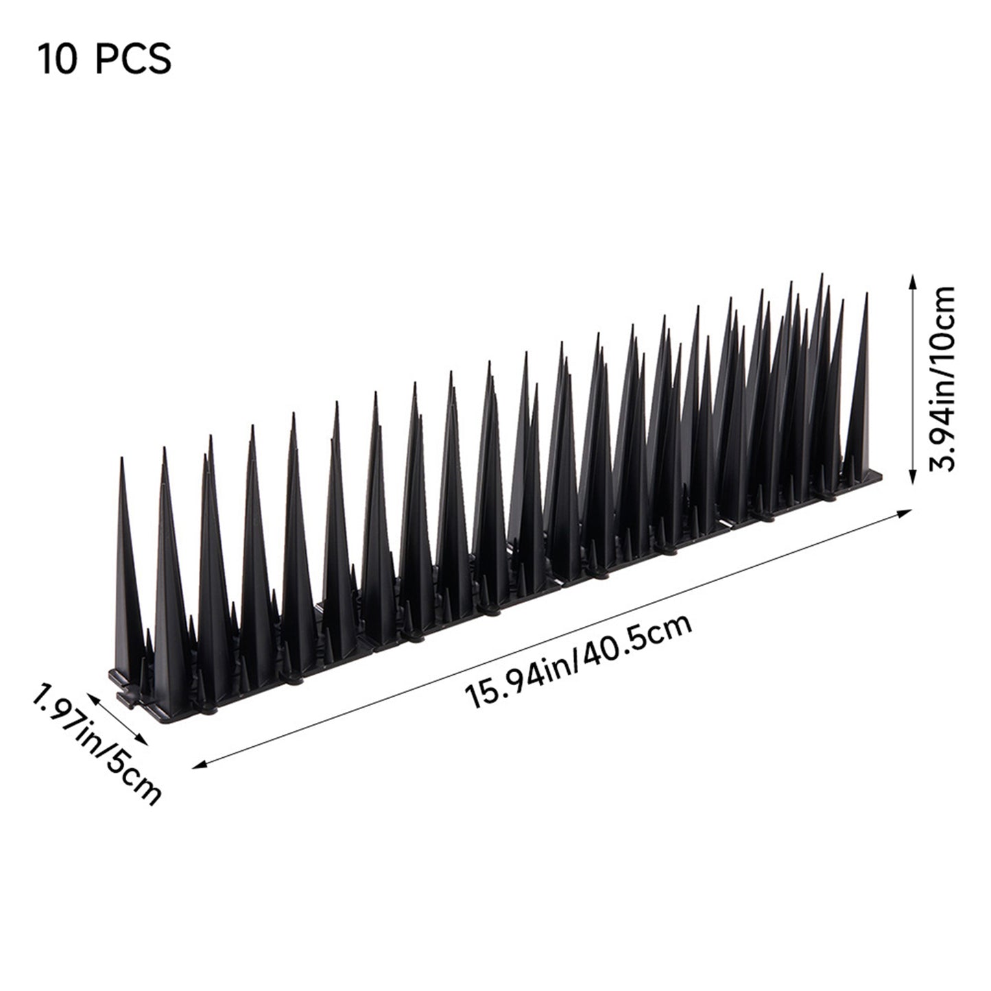 10 Pack Plastic Bird Spikes