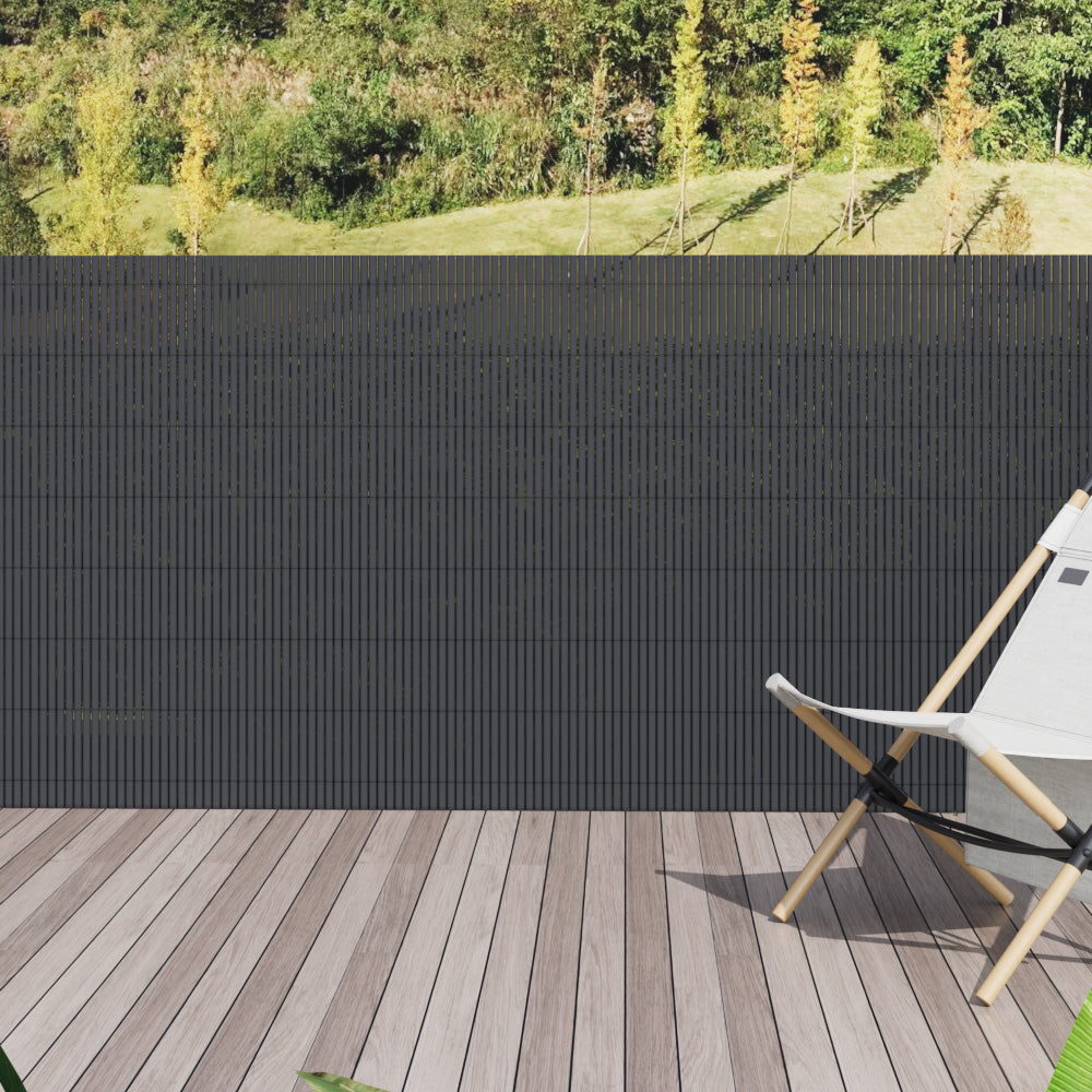 Dark Grey Garden Fence Outdoor Privacy Screen