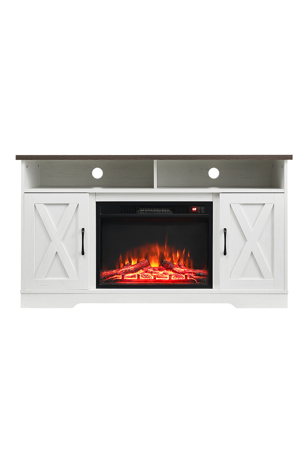 Insert Electric Fireplace TV Stand with Timer and Remote
