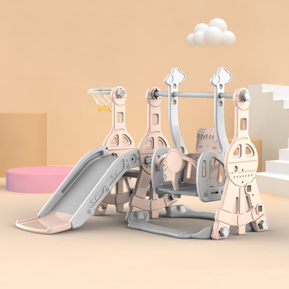 Kids 3-in-1 Toddler Slide and Swing Set