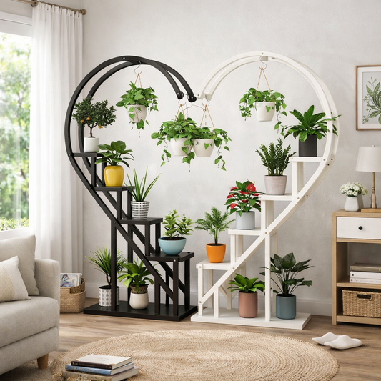 Curved 4-Tier Plant Stand Bonsai Display Shelf
