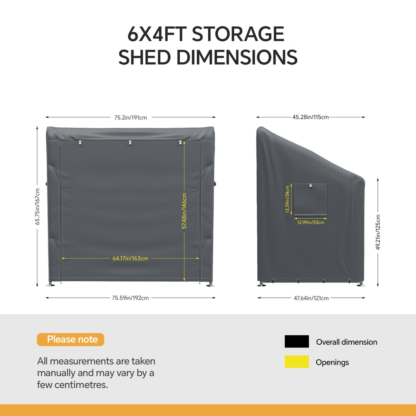 Compact Outdoor Bicycle Storage Shed with Waterproof PE Fabric