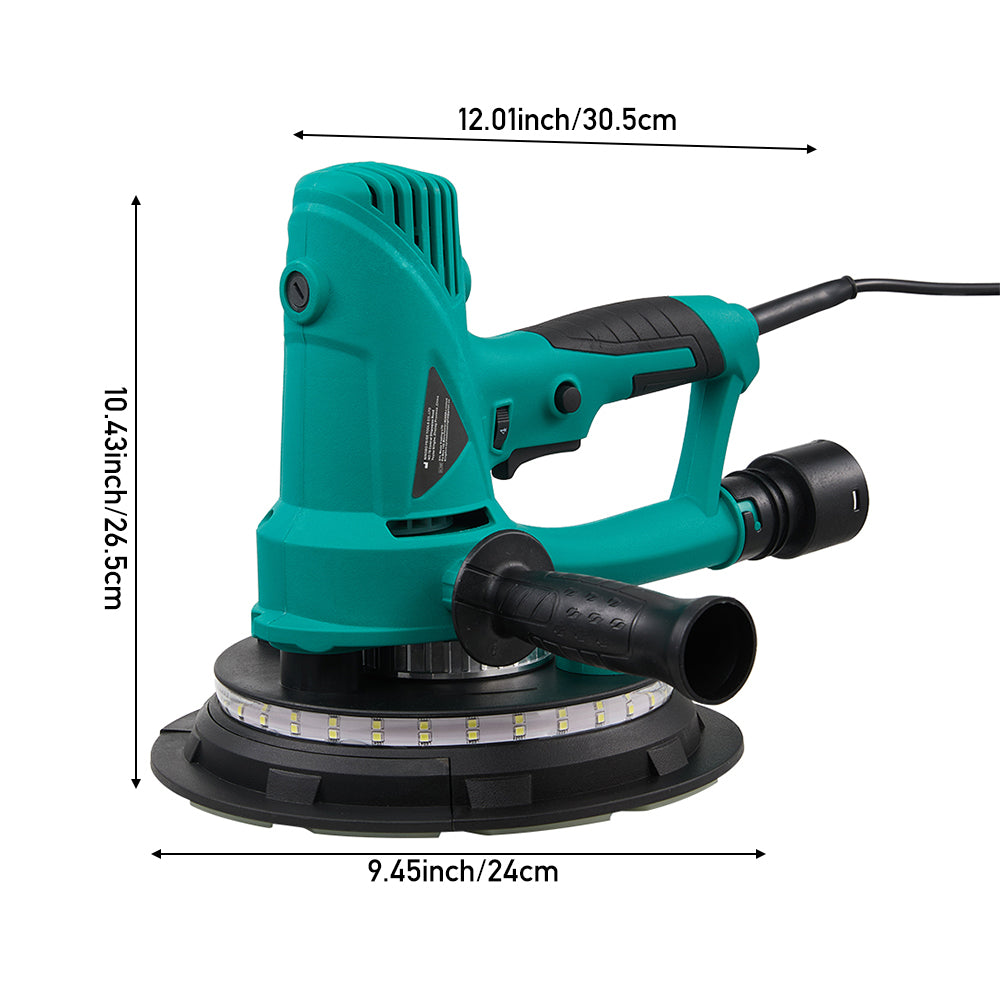 710W Electric Drywall Sander with Vacuum Dust Collection