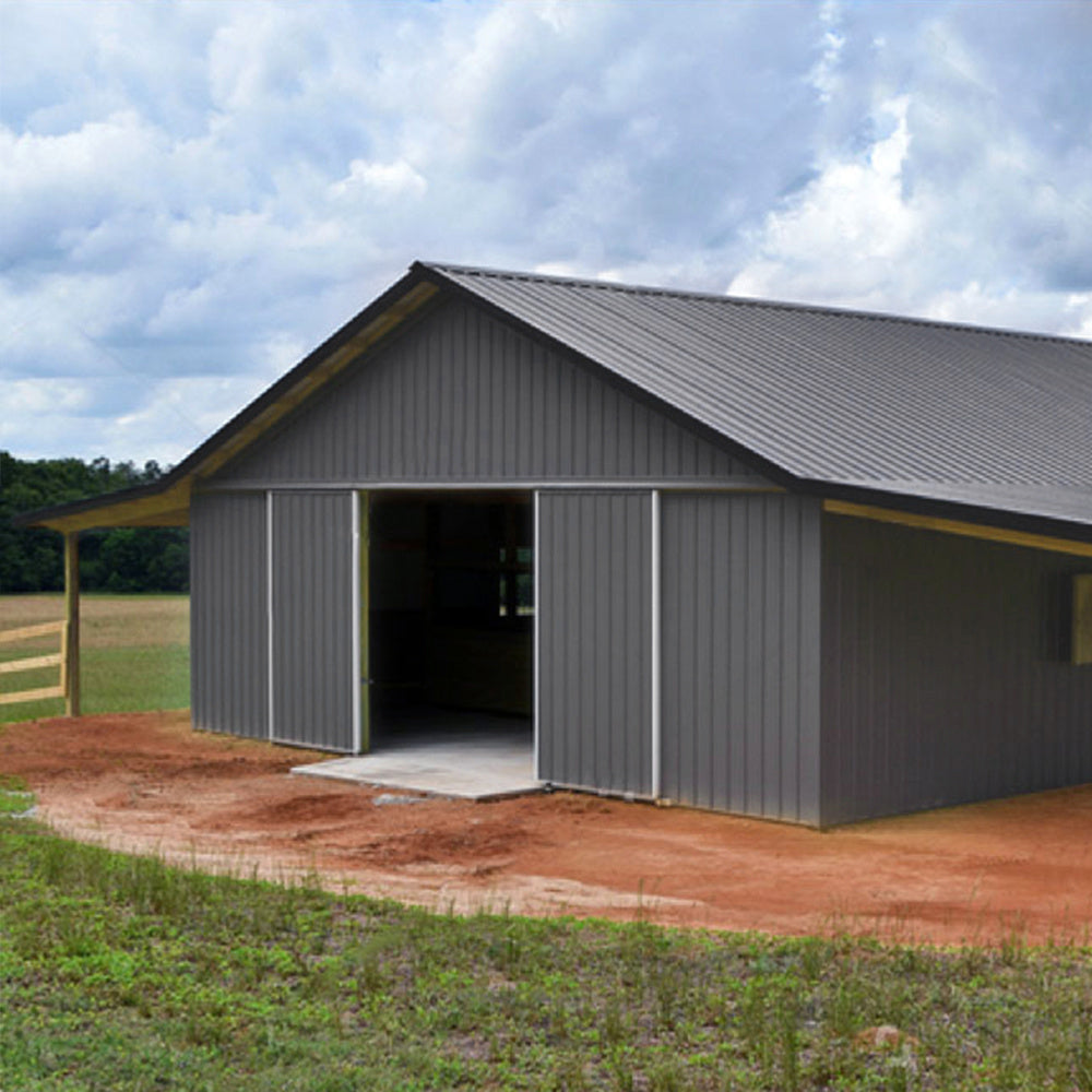 Grey Steel Corrugated Panels