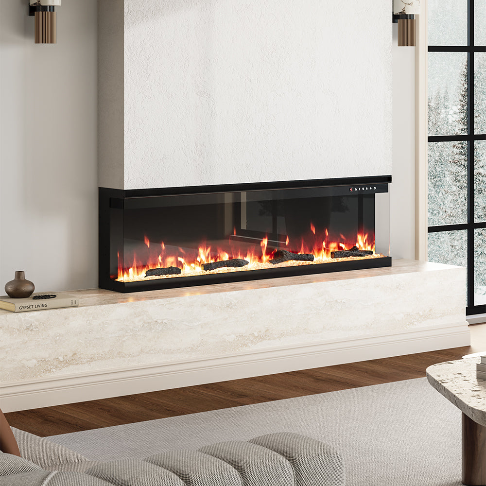 60inch Recessed/Freestanding Electric Fireplace