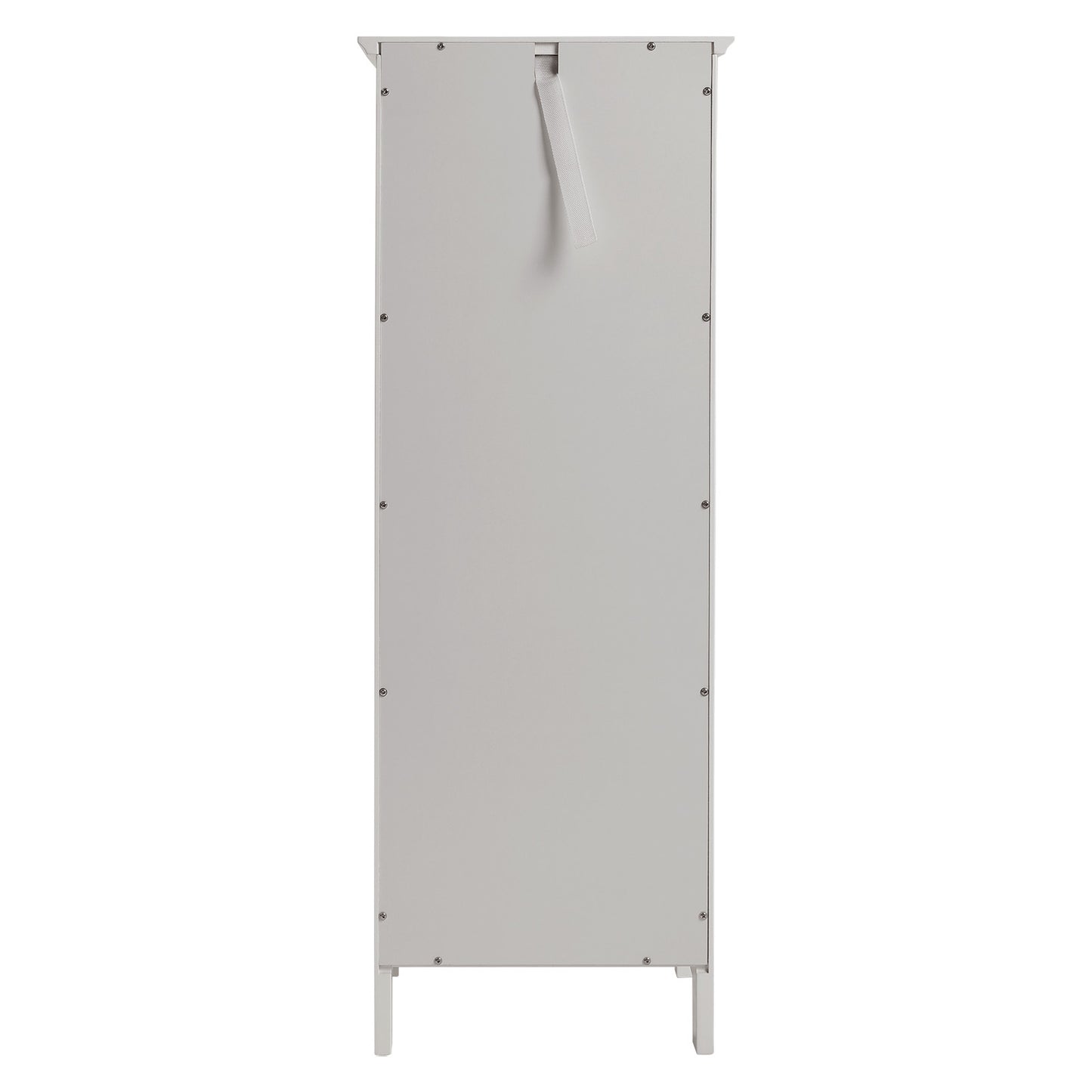 White Shutter Wooden Floor Cabinet