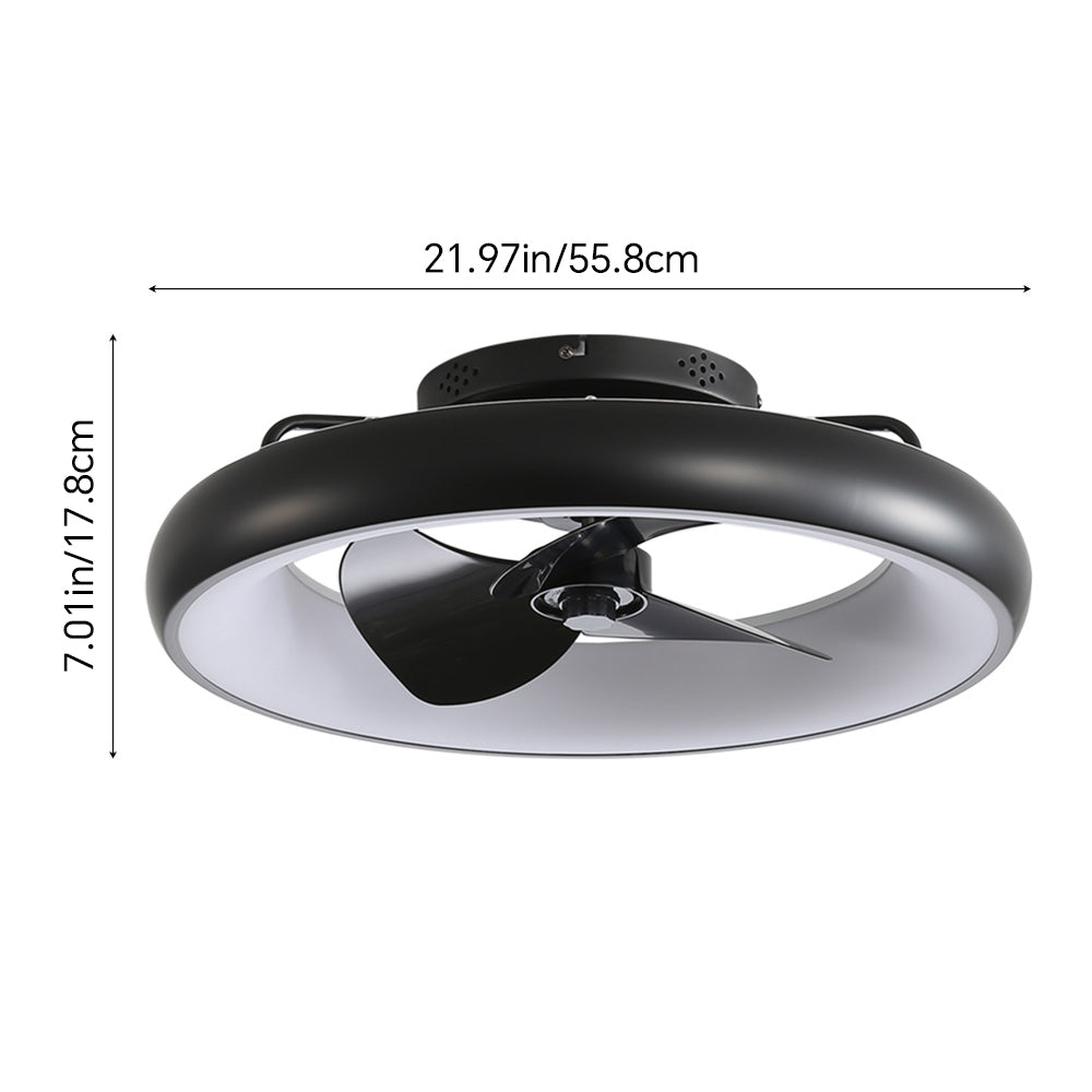22-Inch Modern Ceiling Fan Light with Remote Control