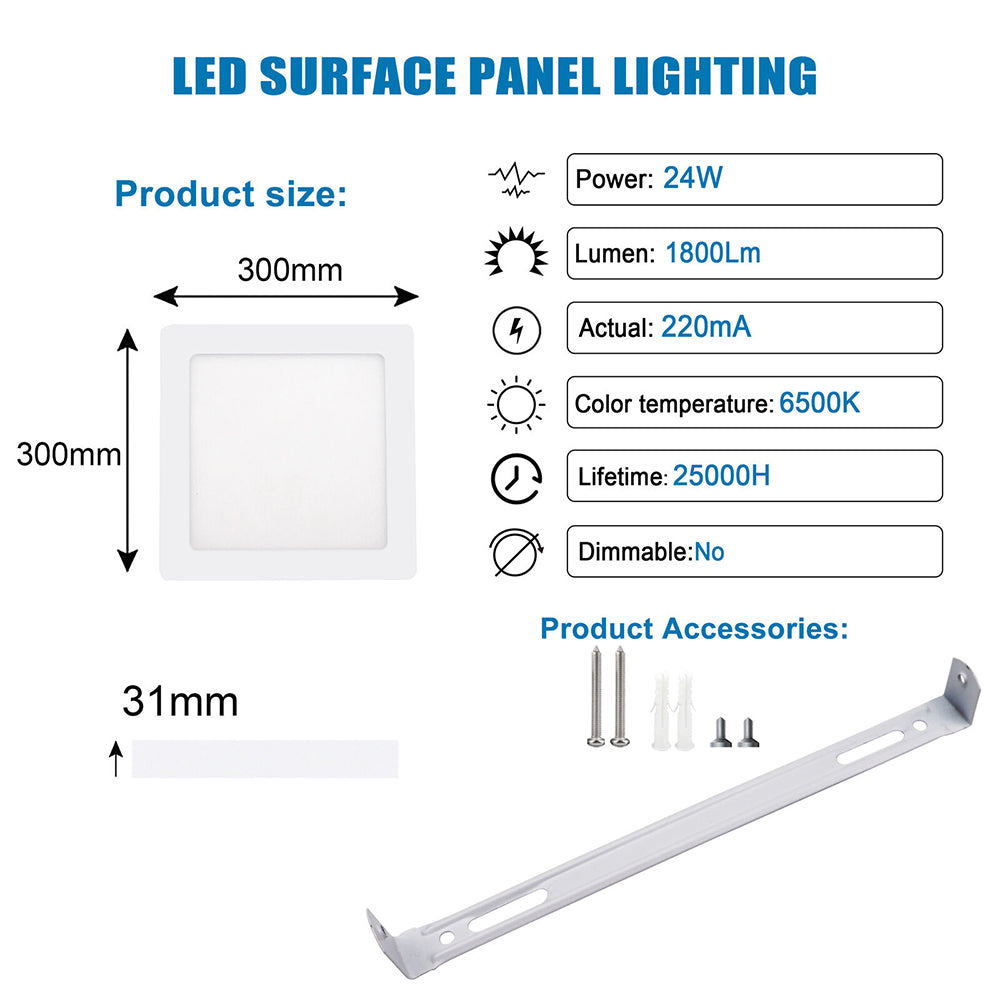12W LED Surface Panel Light