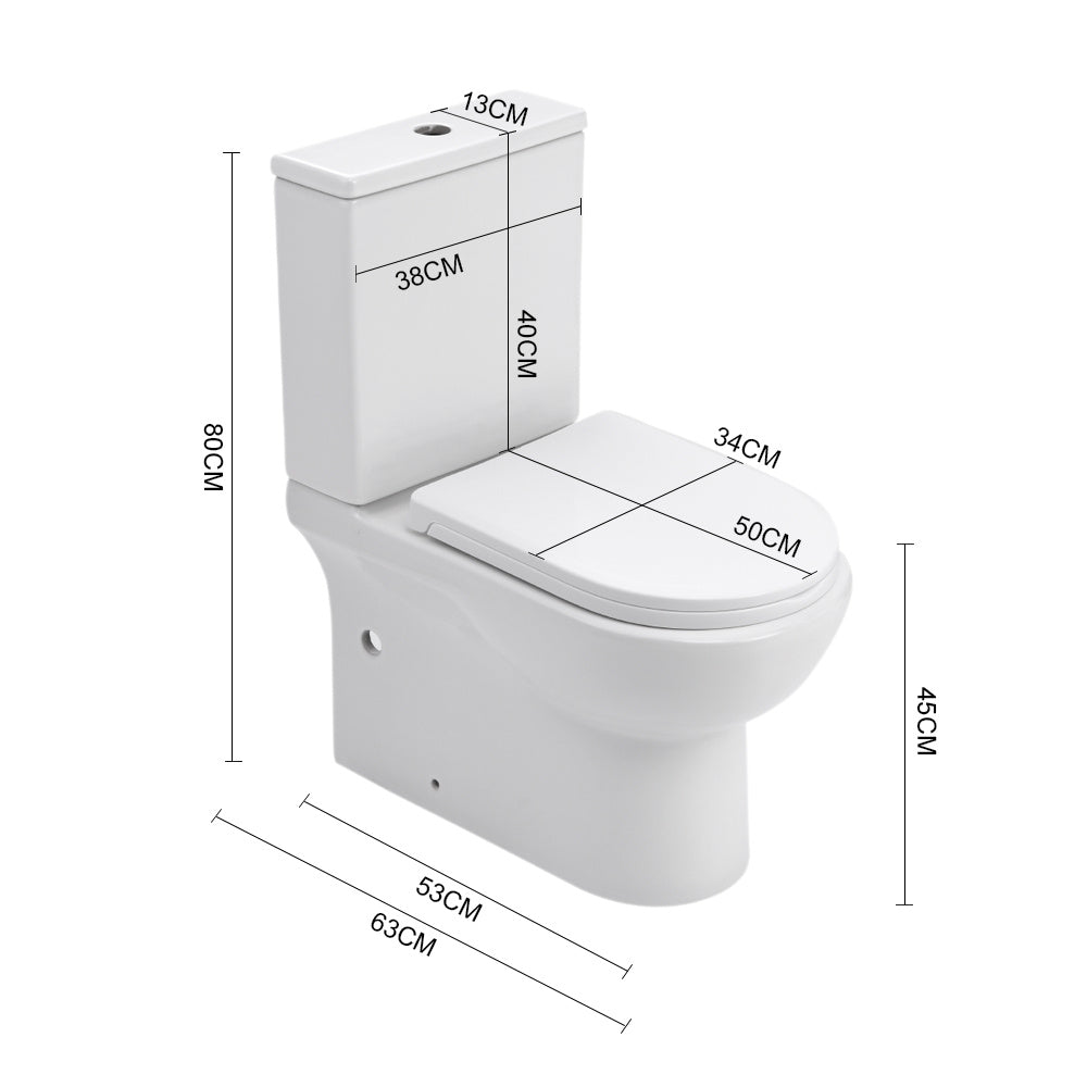 2-Piece Elongated Toilet with Dual Flush