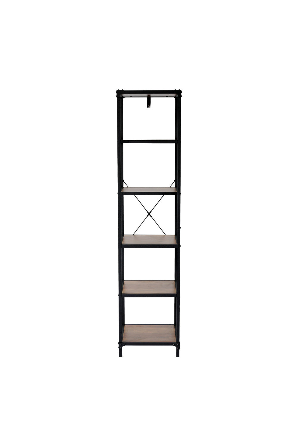 Industrial Style 6-Tier Bookshelf