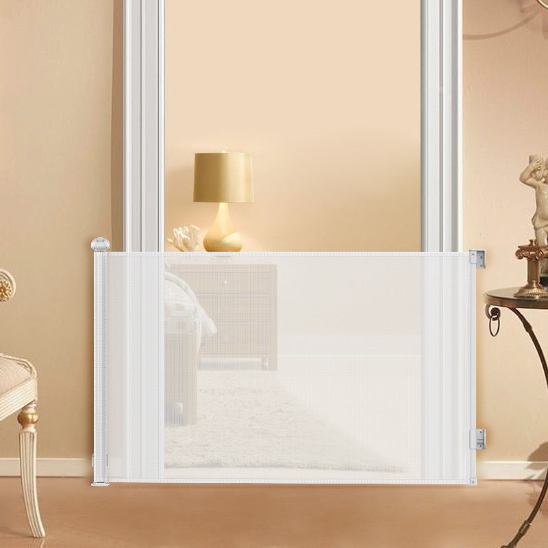 White/Black Retractable Safety Gate for Kids and Pets