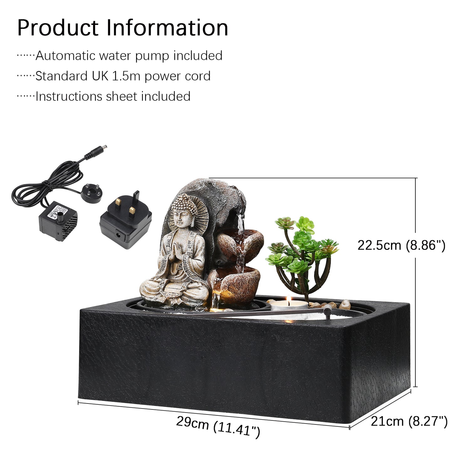 Buddha Zen Tabletop Fountain