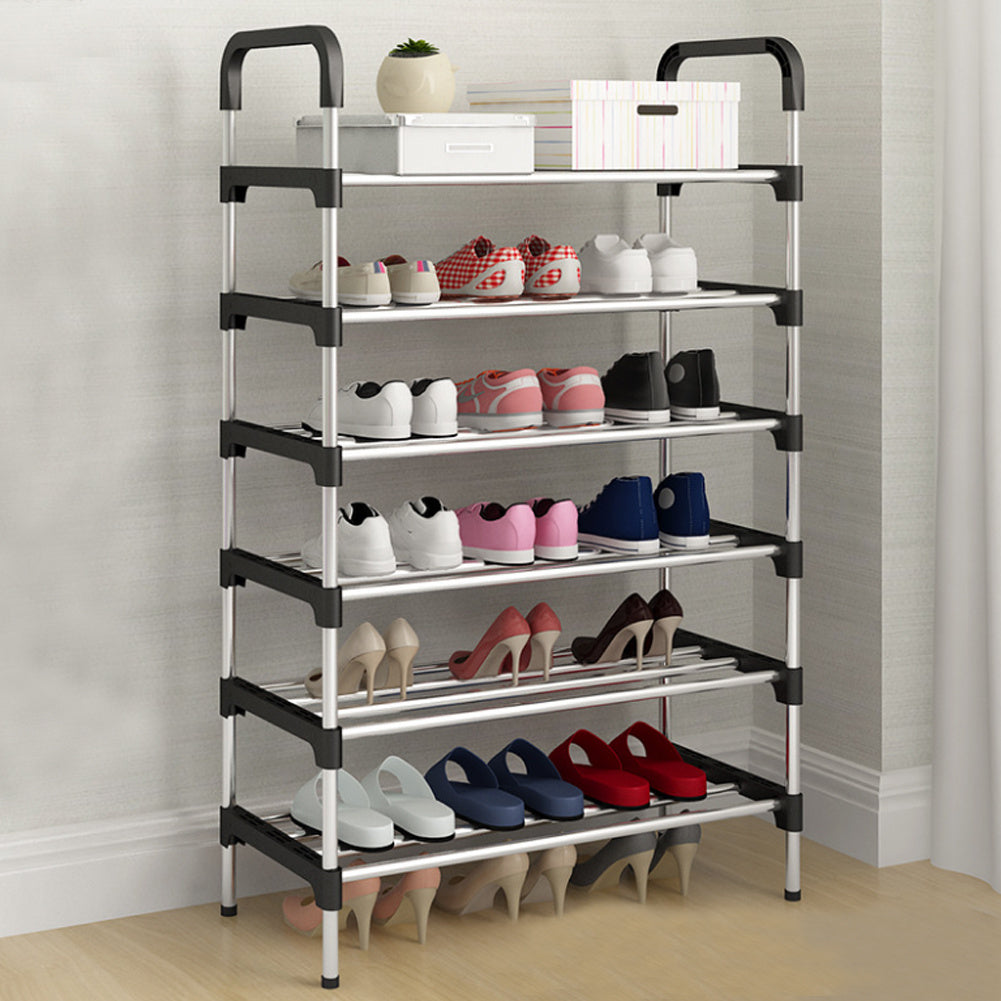 6 Tiers Shoe Rack Organizer Stackable Space Saving Shoe Shelf