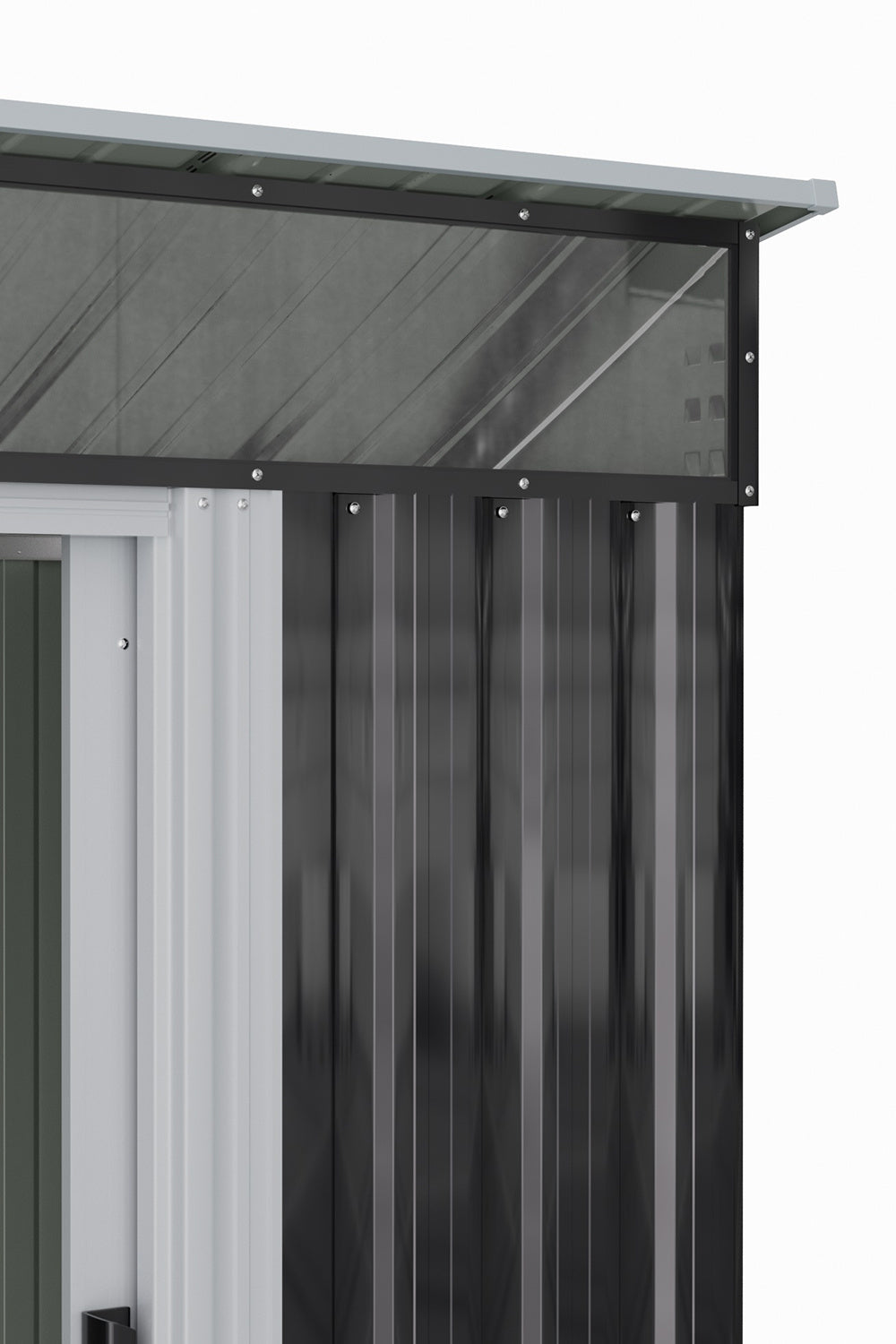 Galvanized Steel Acrylic Storage Shed