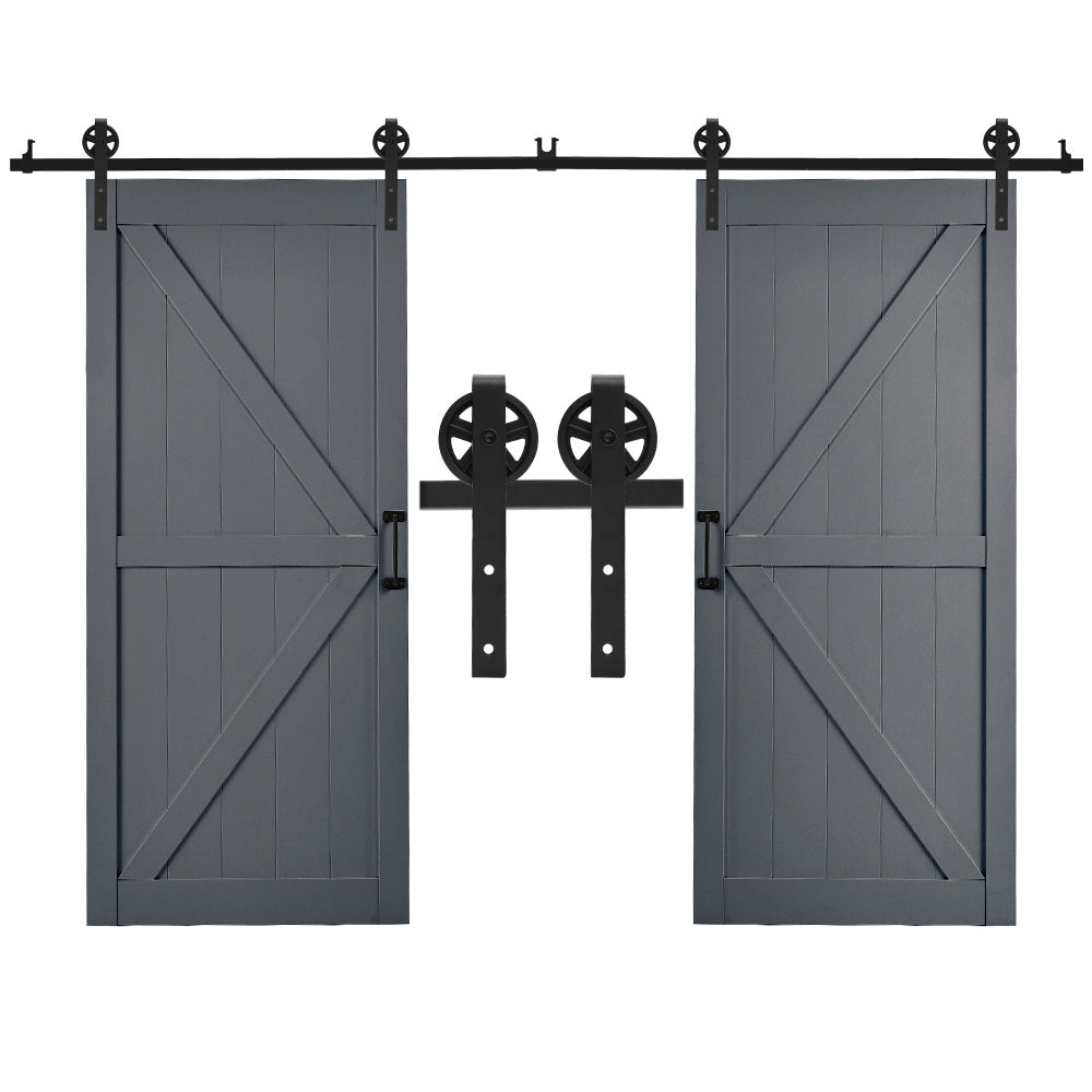 Barn Door with Wheel Rollers and tracks