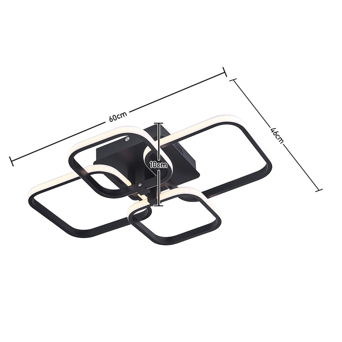 Contemporary LED Energy-efficient Semi Flush Ceiling Light