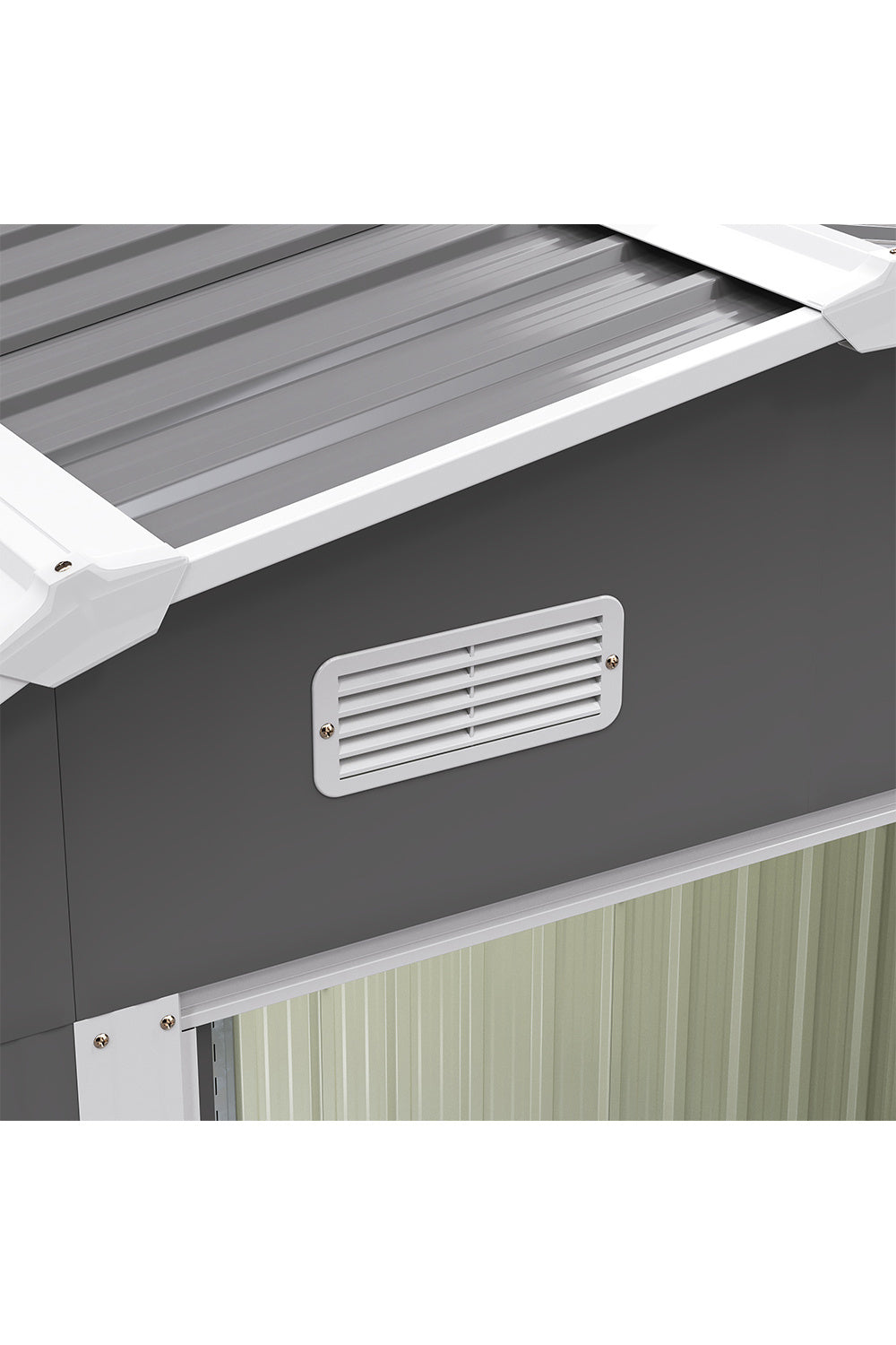 Large Galvanized Steel Acrylic Storage Shed