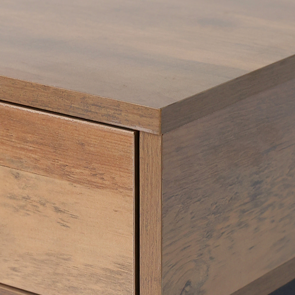 Retro Wood Bedroom Nightstand Bedside Table
