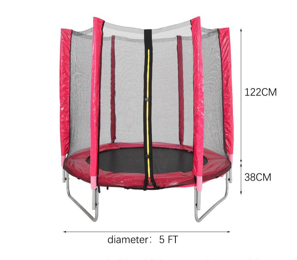 Outdoor Trampoline with Safety Cover Net