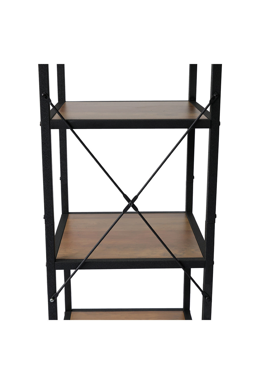 Industrial Style 6-Tier Bookshelf