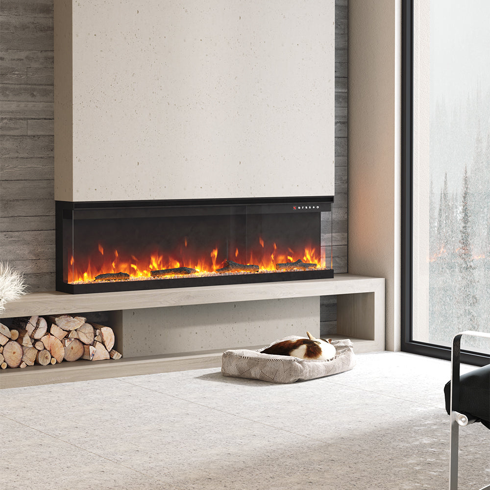 60inch Recessed/Freestanding Electric Fireplace