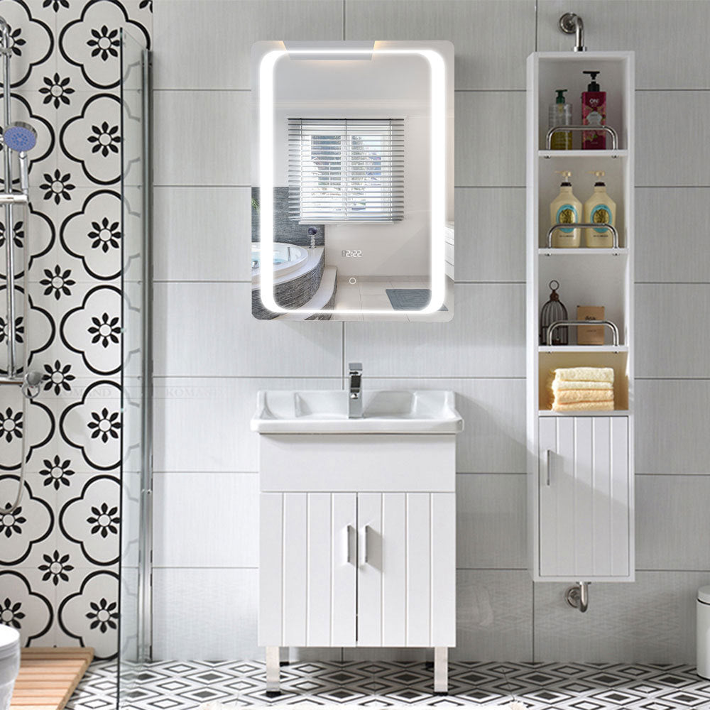Rectangle Wall Mounted Mirror Cabinet with LED Lighting