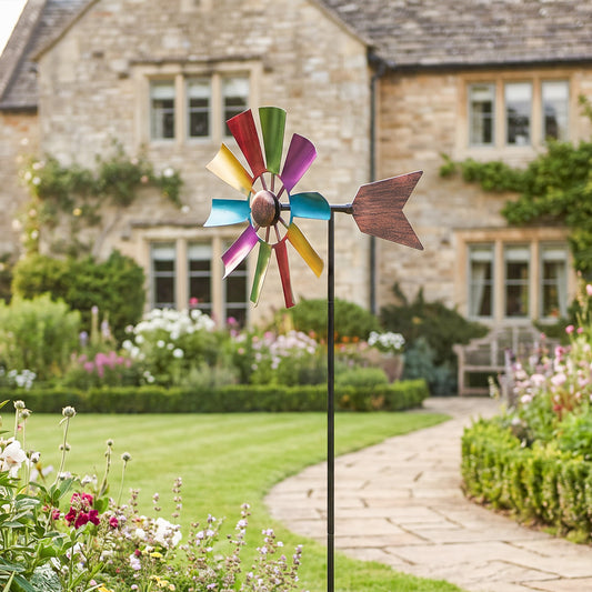 Outdoor Metal Wind Spinner for Garden & Patio