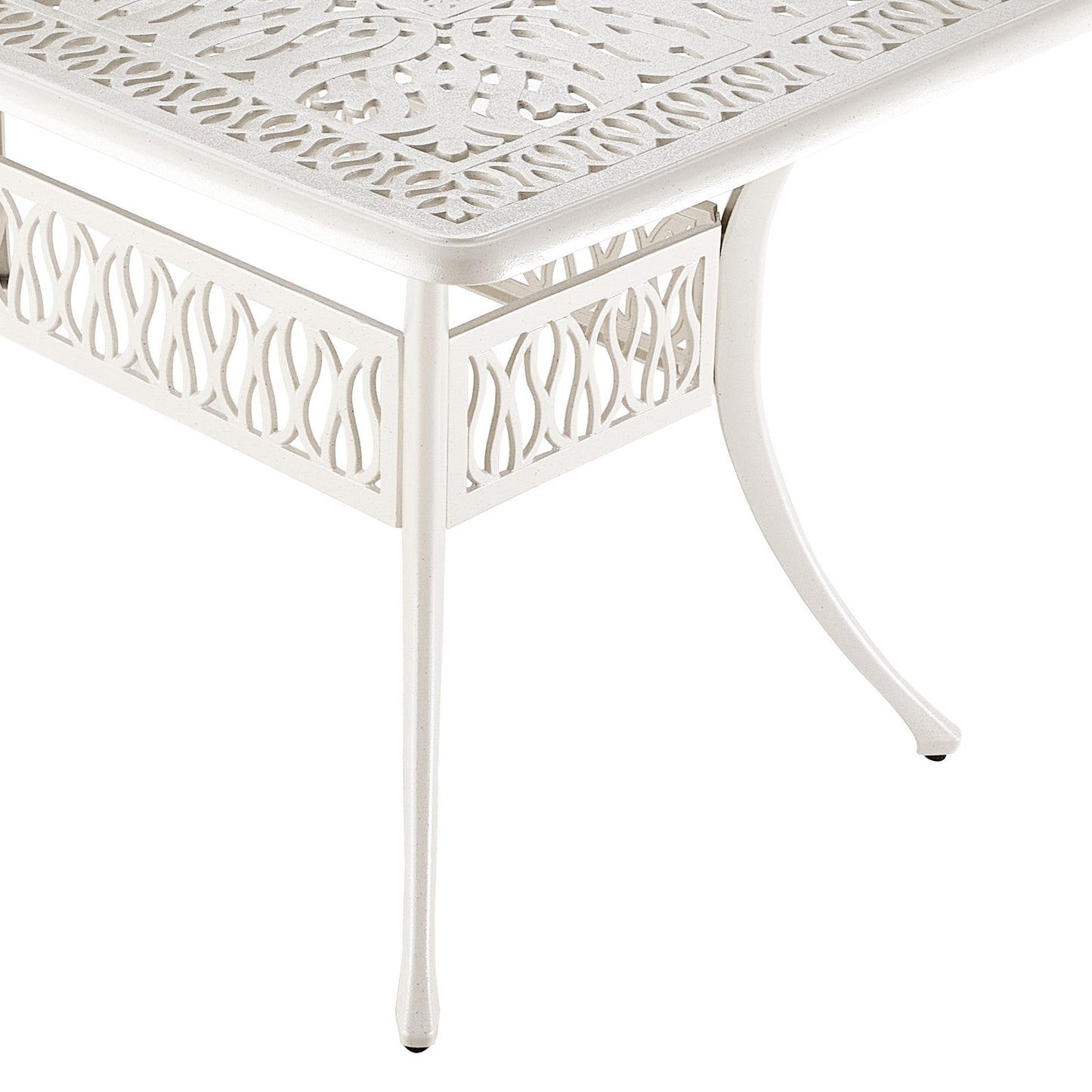 7-Piece Retro Garden Bistro Set Cast Aluminum Table and Chair
