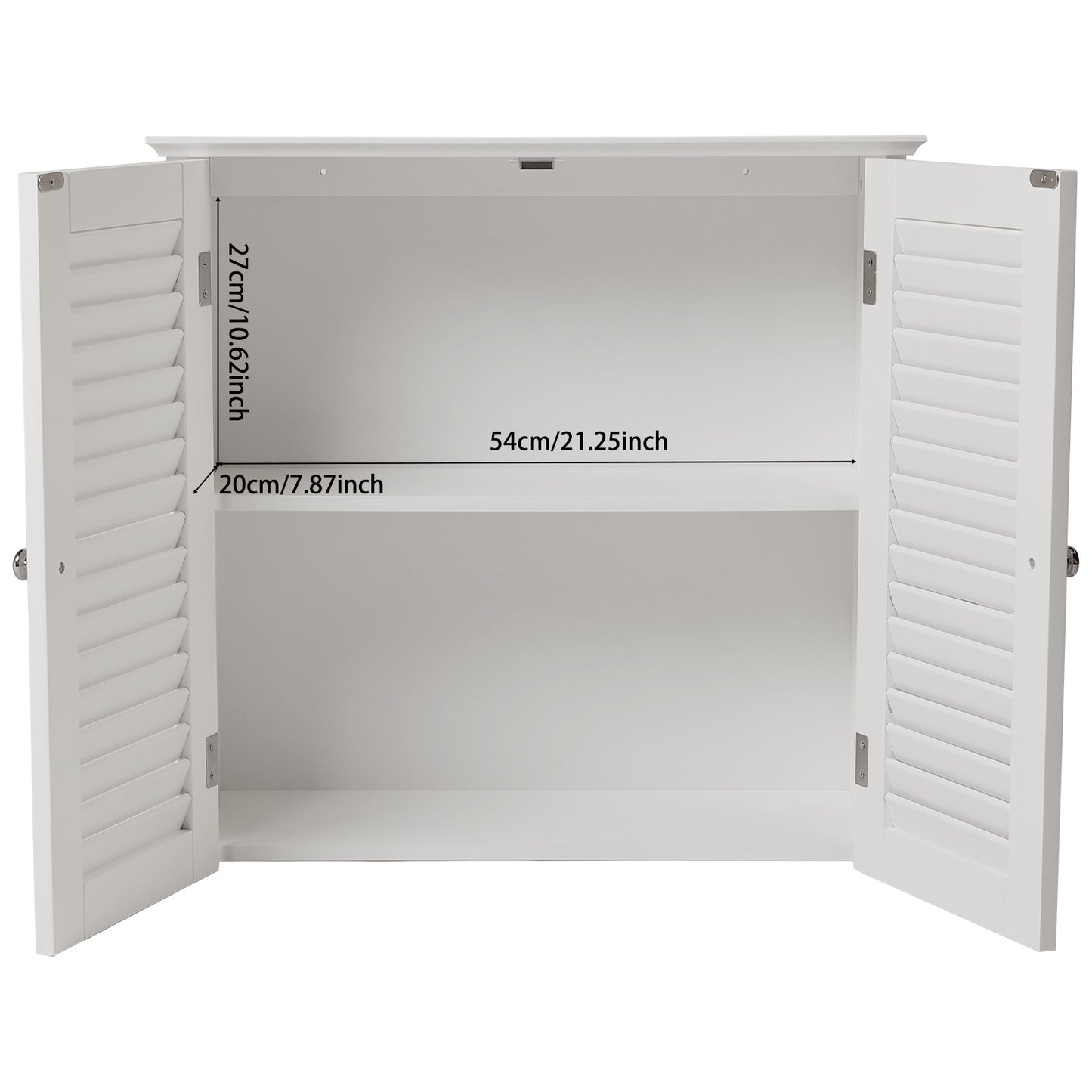 White Shutter Hanging Cabinet