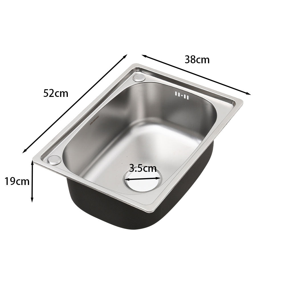 Single Sink with Strainer Waste kit