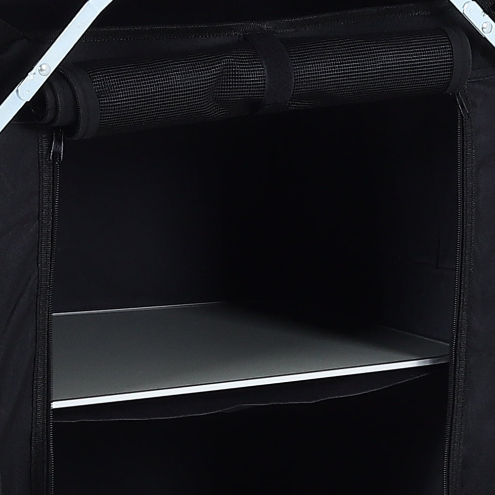 Black Camping Kitchen Stand Portable Storage