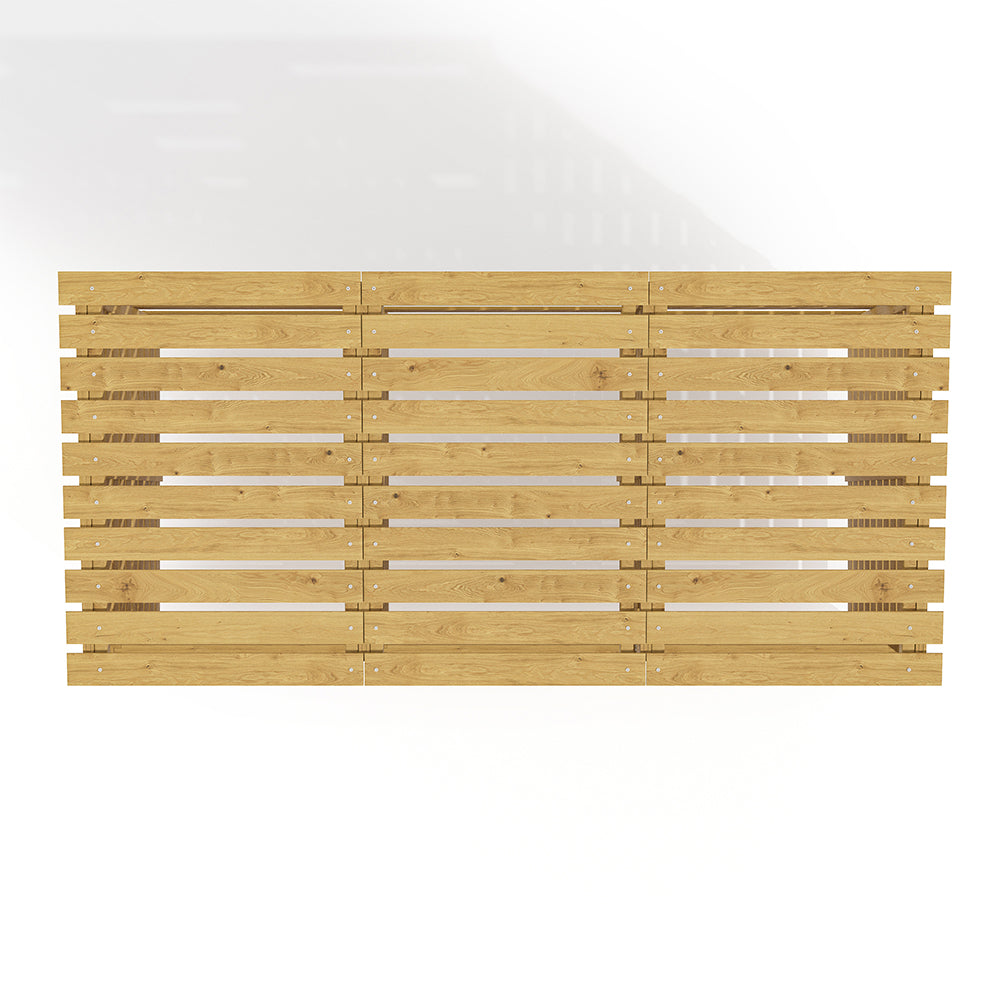 Outdoor Spruce Wood Trash Can Storage Shed