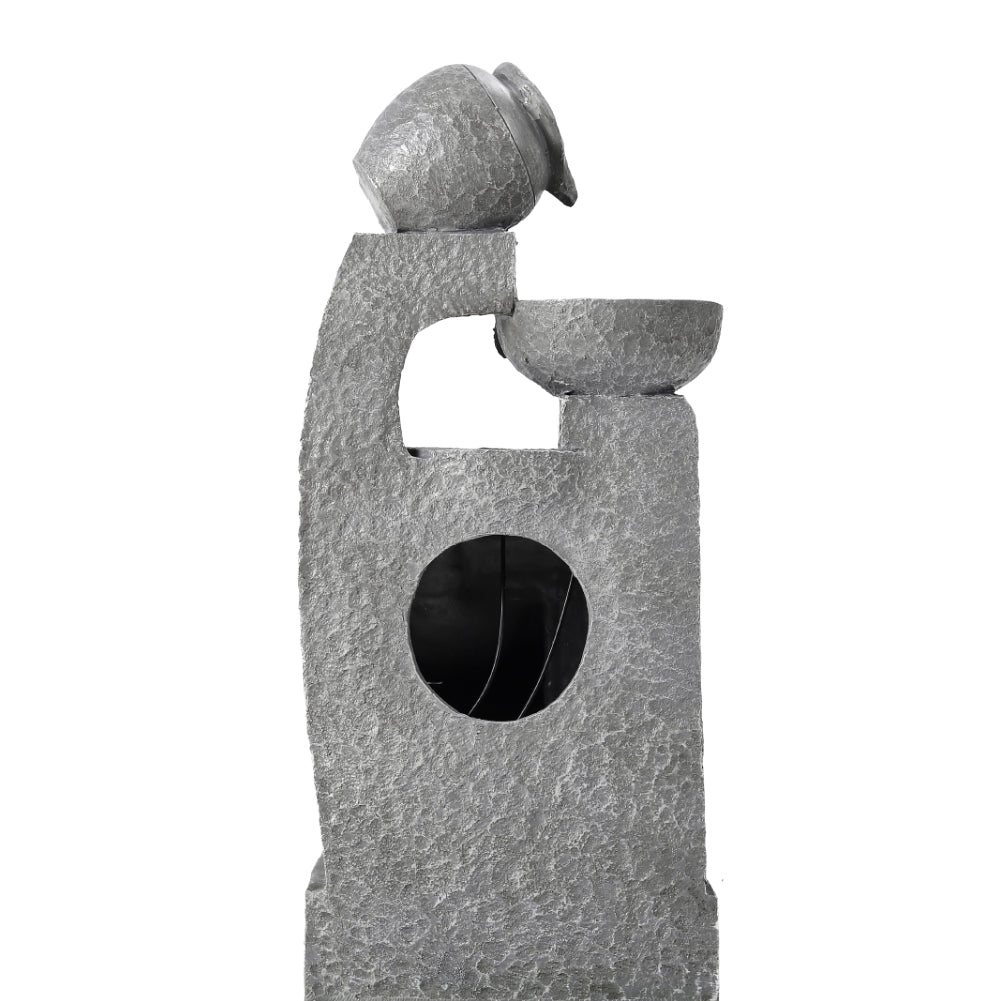 Cascade Solar-powered Water Fountain for Outdoors