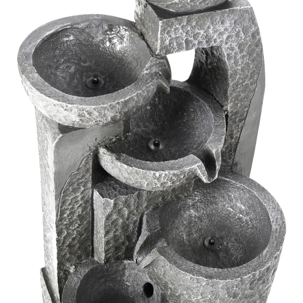 Cascade Solar-powered Water Fountain for Outdoors