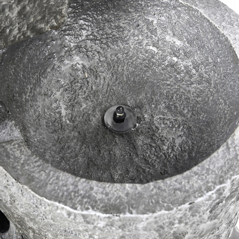 Cascade Solar-powered Water Fountain for Outdoors
