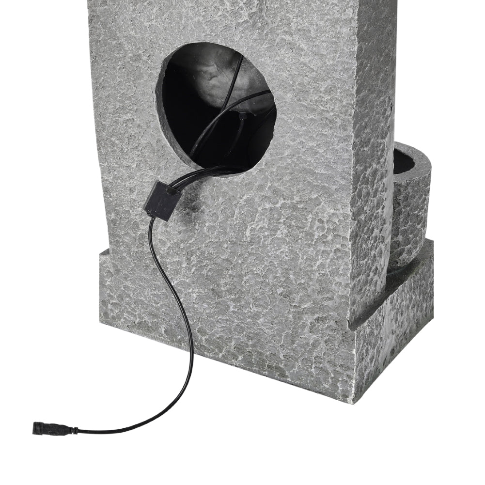 Cascade Solar-powered Water Fountain for Outdoors
