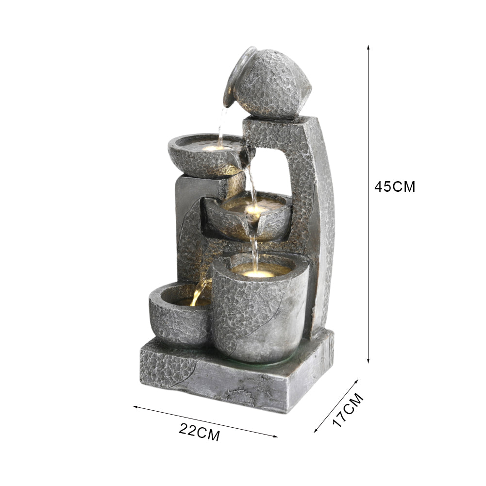 Cascade Solar-powered Water Fountain