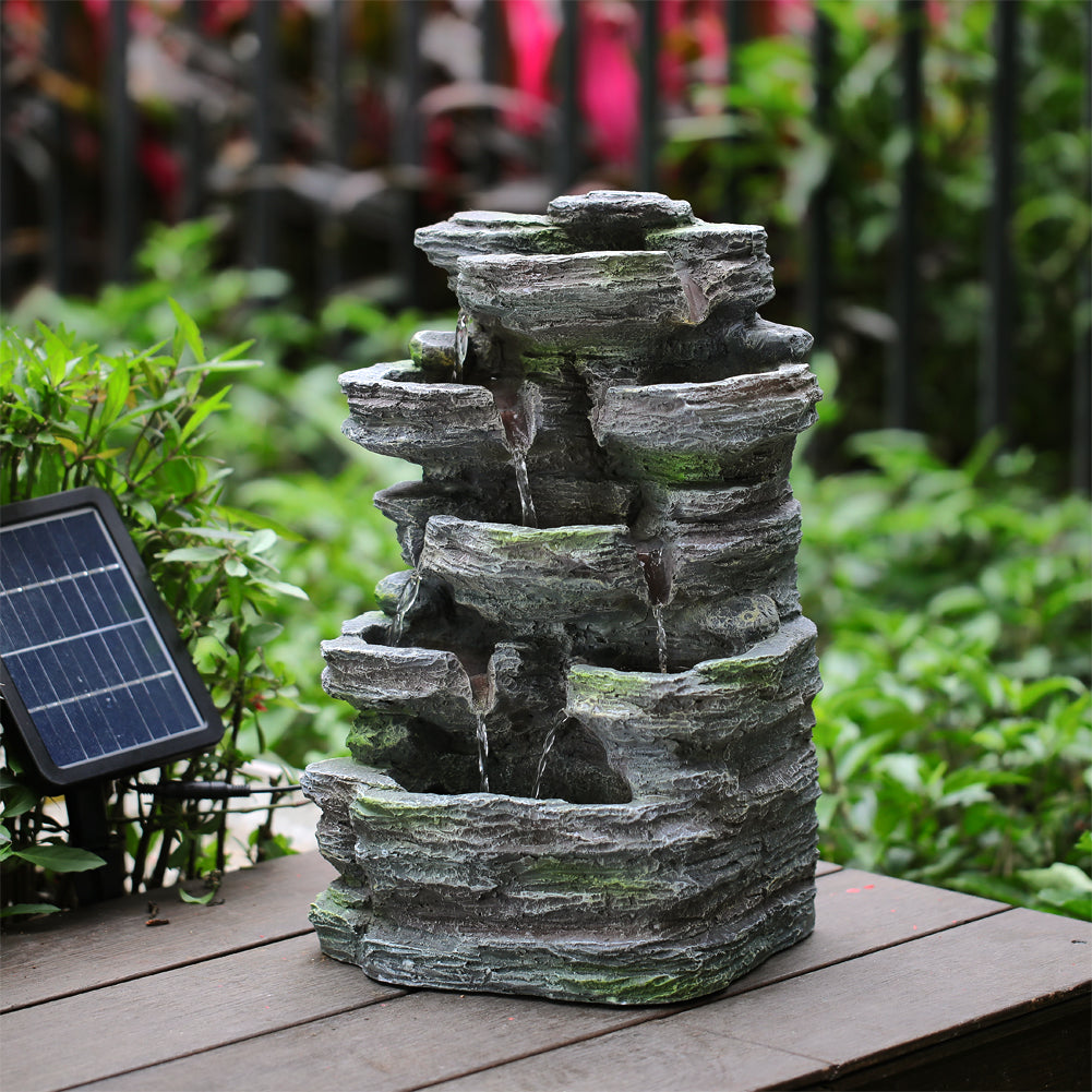 Faux Rock Garden Fountain