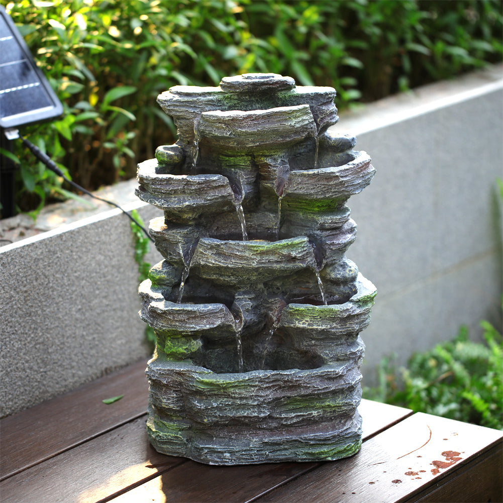 Faux Rock Garden Fountain