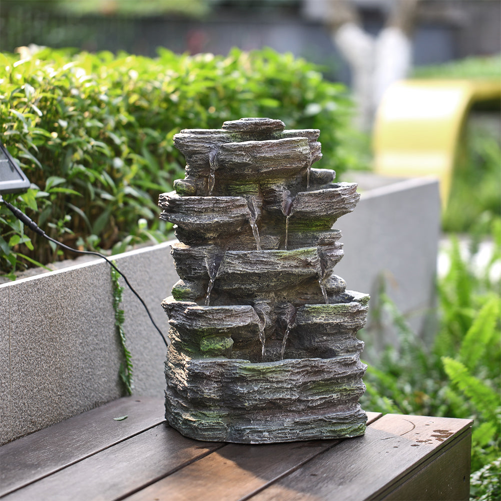 Faux Rock Garden Fountain