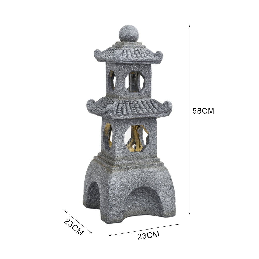 Pagoda Solar Garden Fountain