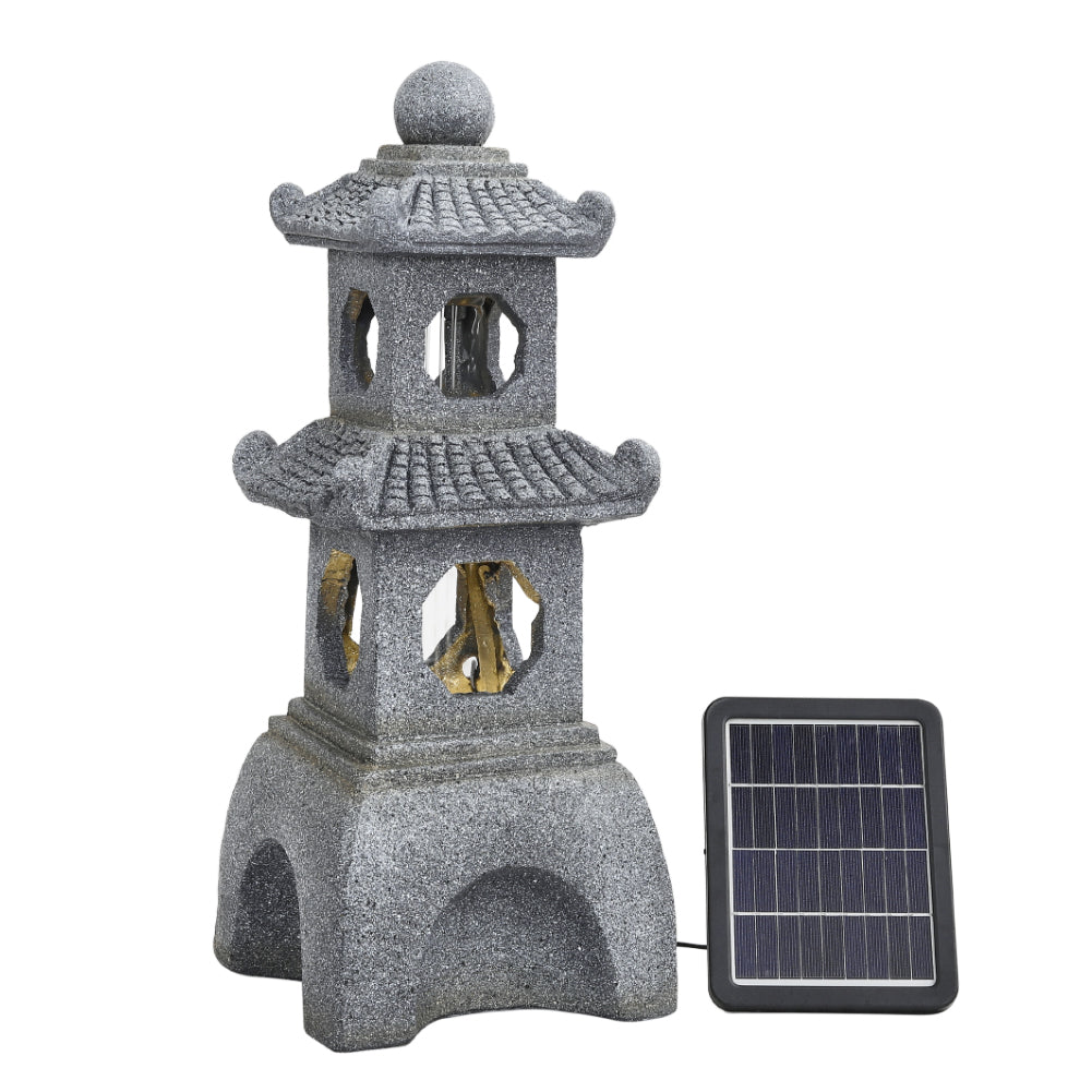 Pagoda Solar Garden Fountain