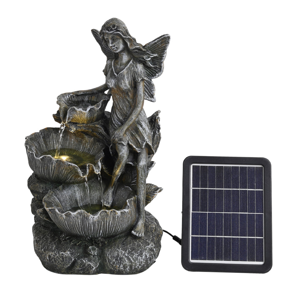 Fairy Solar Resin Water Fountain