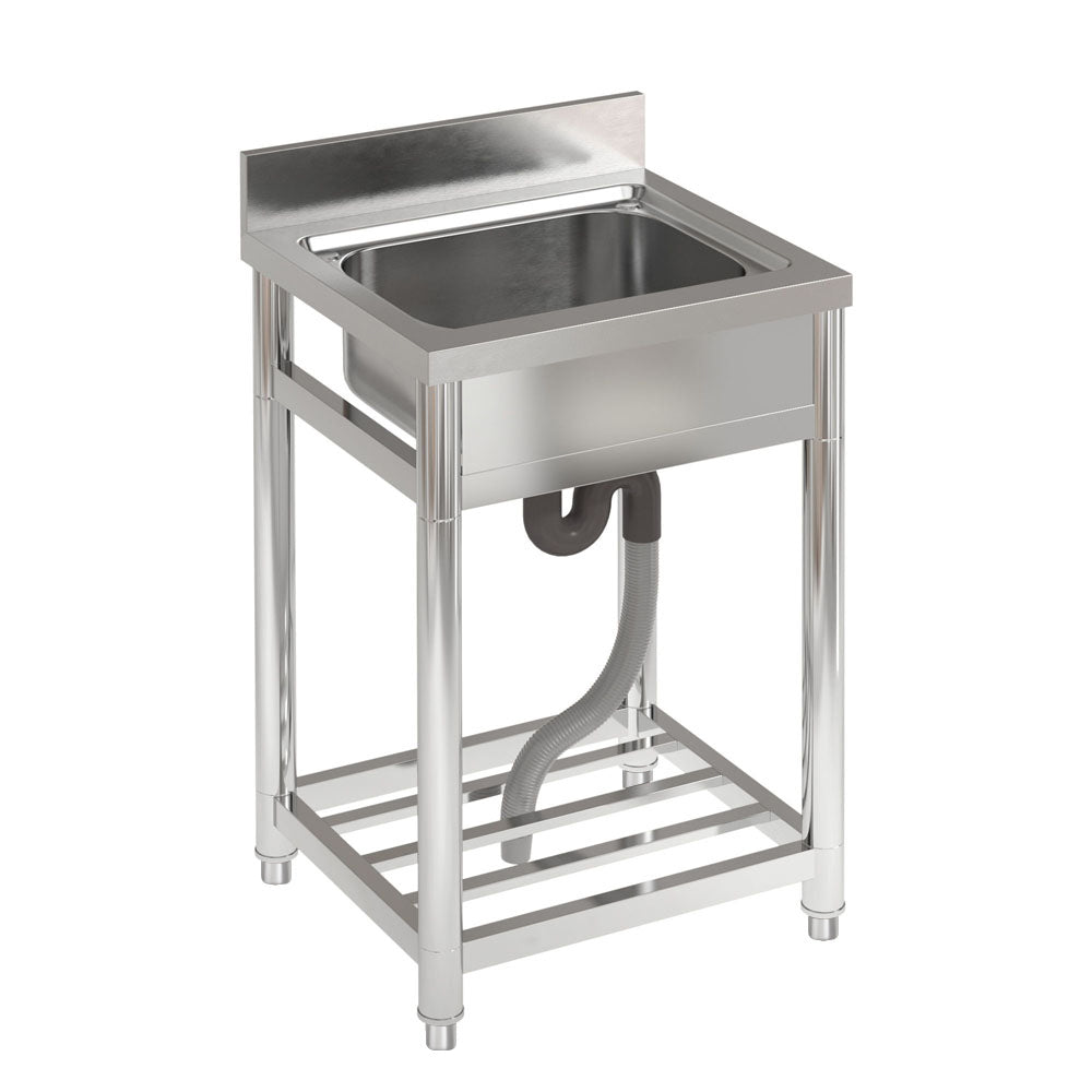 Commercial Kitchen Sink with Bottom Shelf