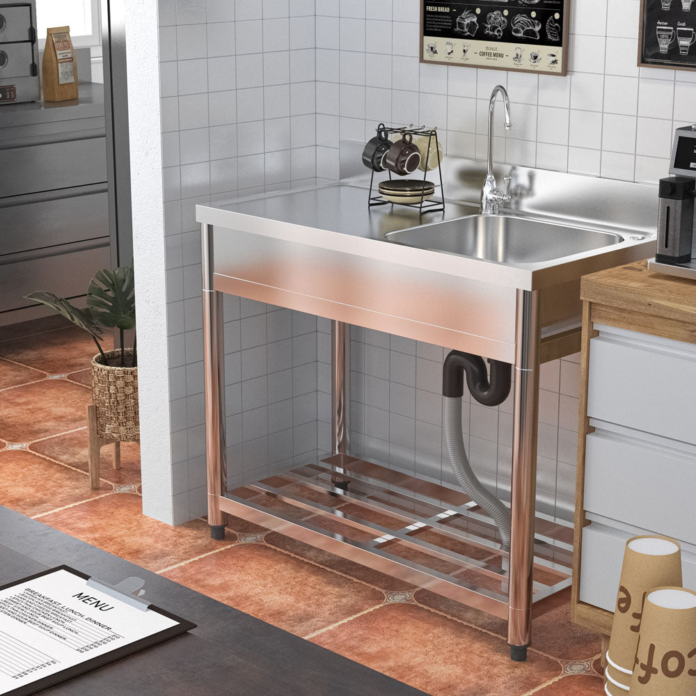 Stainless Steel One Compartment Commercial Sink