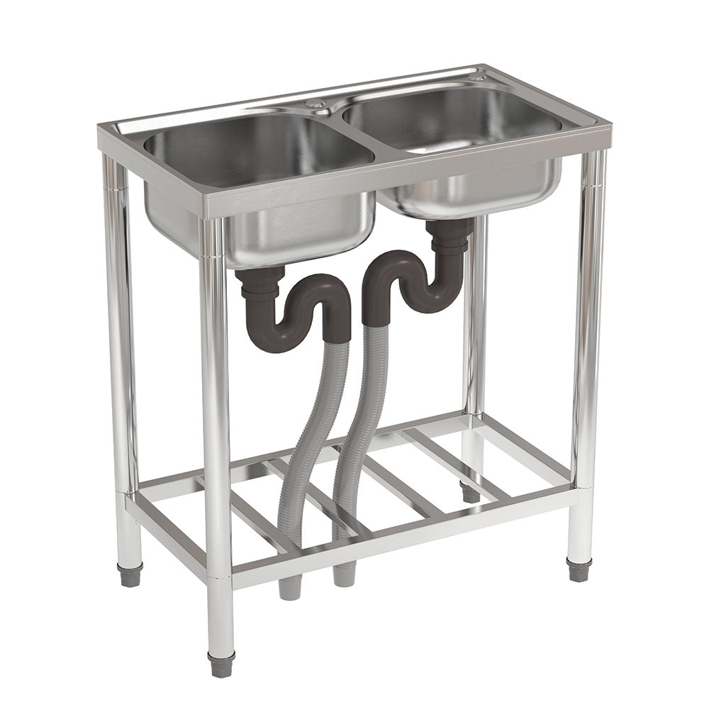 Two Compartment Stainless Steel Sink