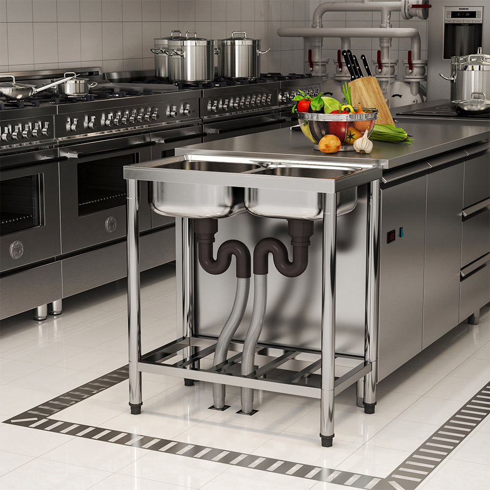 Two Compartment Stainless Steel Sink