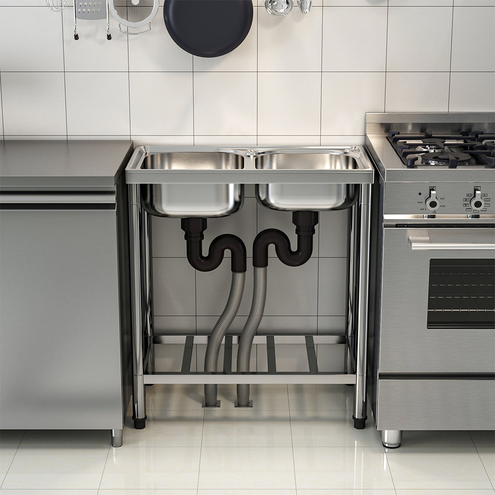 Two Compartment Stainless Steel Sink
